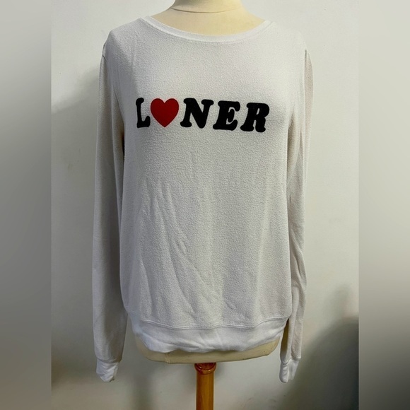 Good condition Wildfox Loner long sleeve sweater - Picture 2 of 5